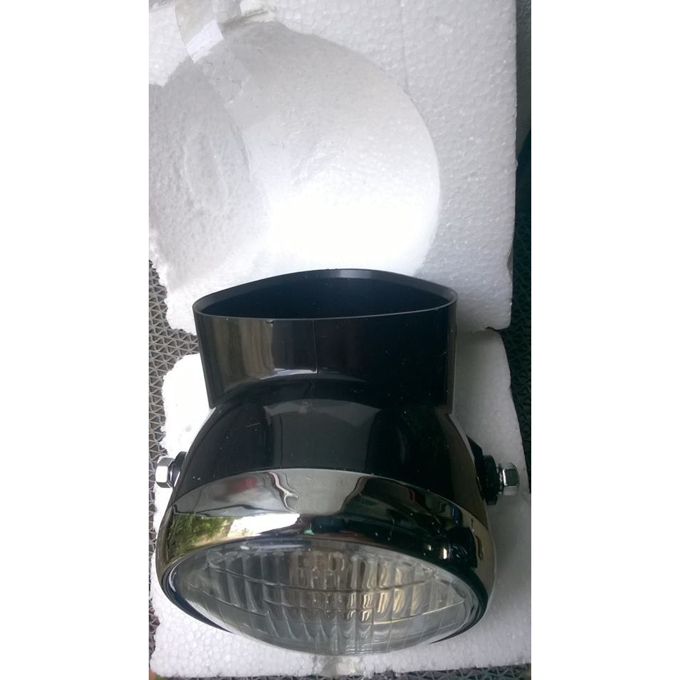 Gáo + chóa kiếng đèn trước cho honda 67- màu đen loại 1