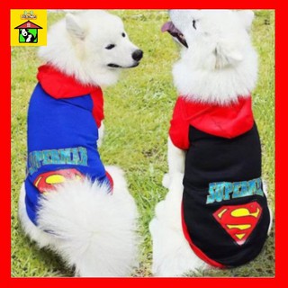 🌟 Quần Áo Chó Mèo Thú Cưng Hoddie Siêu Nhân Supperman