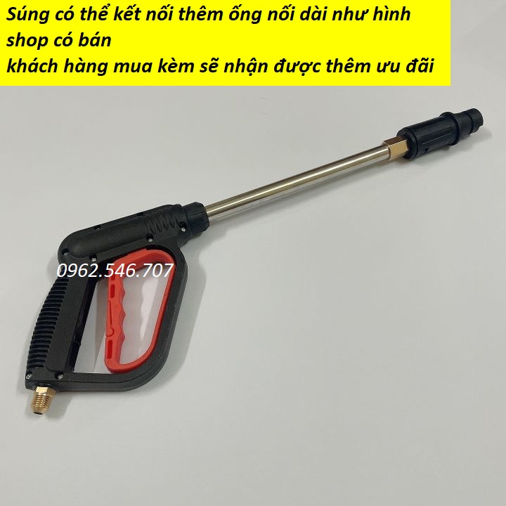 Bộ súng xịt và bình tạo bọt tuyết cho máy rửa xe áp lực cao, máy rửa xe gia đình