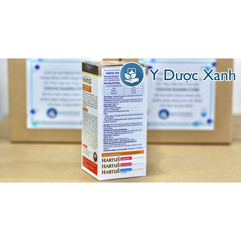Mua  HARTUS CANXI, STRONG BONES AND TEETH 150ml, Bổ sung Canxi cho bé - Y Dược Xanh
