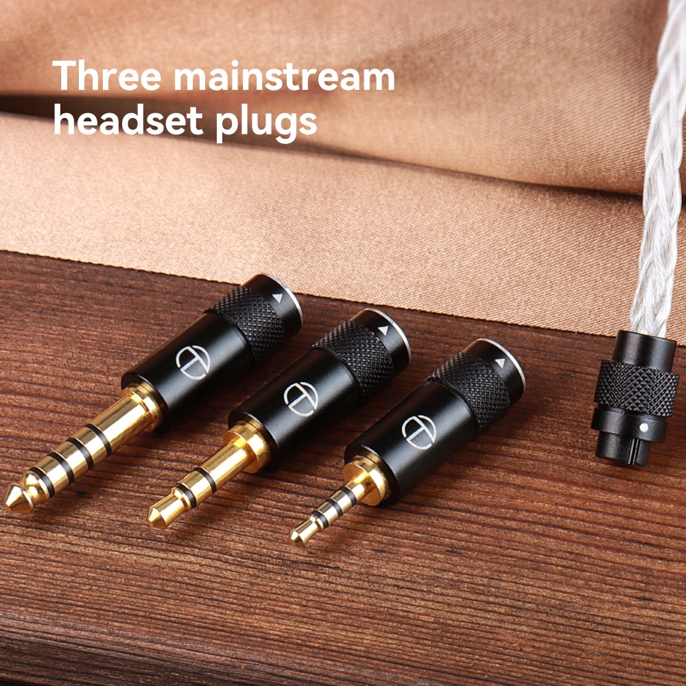 Dây cáp tai nghe FAAEAL TRN TN 8 lõi 4.4/2.5/3.5mm đầu nối MMCX/2PIN 0.75mm 0.78mm cho KZ ZSN EDX PRO TRN Shure SE215