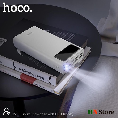 Pin Sạc Dự Phòng Dung Lượng Lớn 30000mAh Hoco J65 hỗ trợ 4 cổng USB