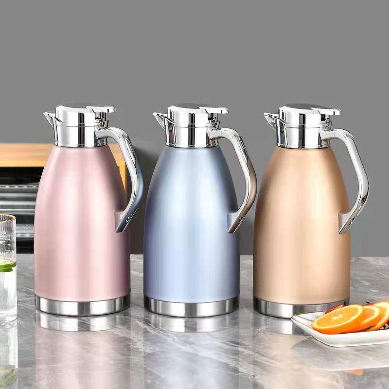 Bình giữ nhiệt 304 chân không bằng inox ấm đun nước dung tích lớn ấm đun giữ nhiệt mỏ vịt chống bụi Ấm đun nước La Mã
