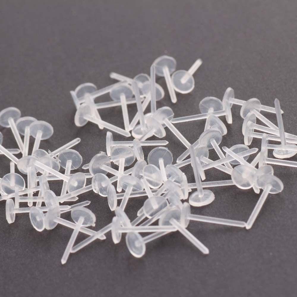 Bộ 50 Nút Nhựa Trong Suốt Thay Thế Chuyên Dụng Cho Làm Trang Sức