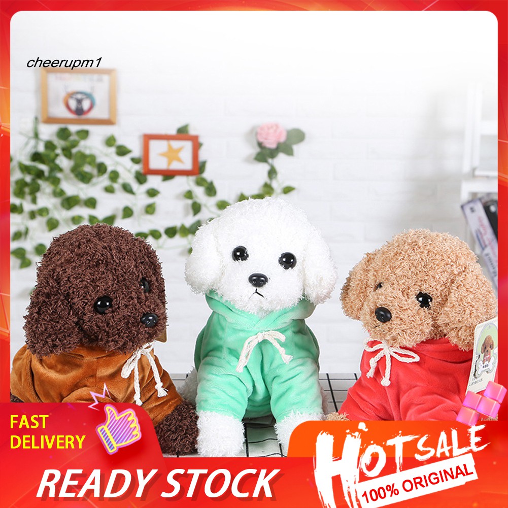 Thú nhồi bông đồ chơi hình chú chó poodle đáng yêu