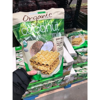 Bánh quế dừa Tropical Fields Organic Crispy Coconut Rolls 312g