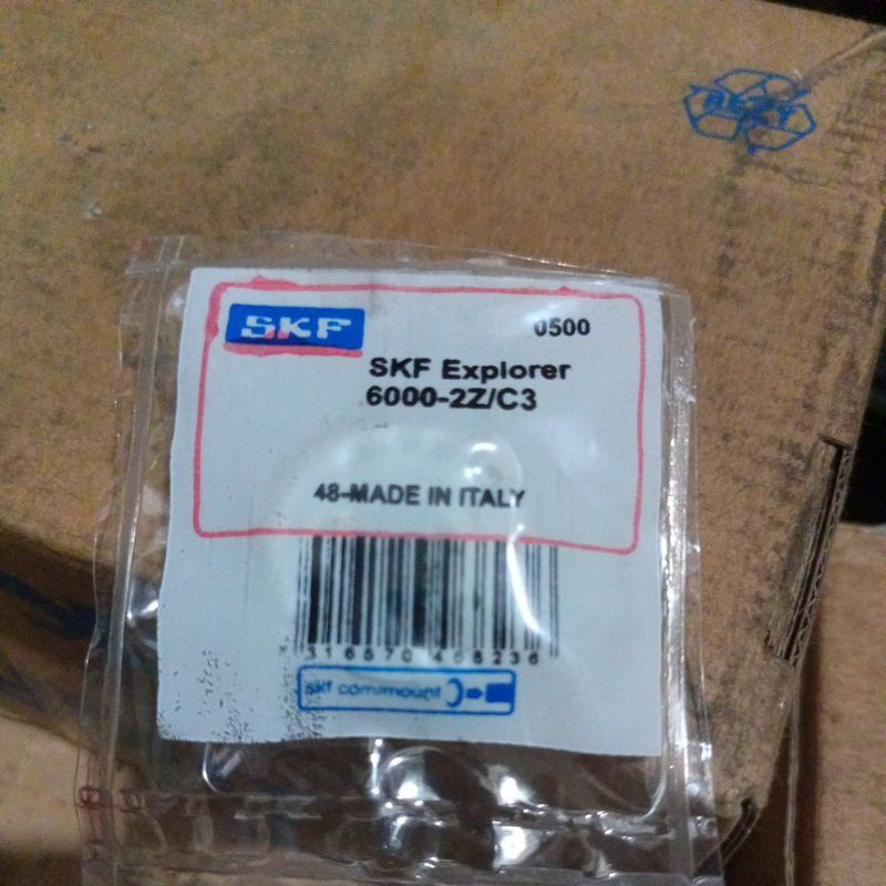 Vòng Bi 6000 ZZ C3 SKF Thám Hiểm Sản Xuất Tại Italily