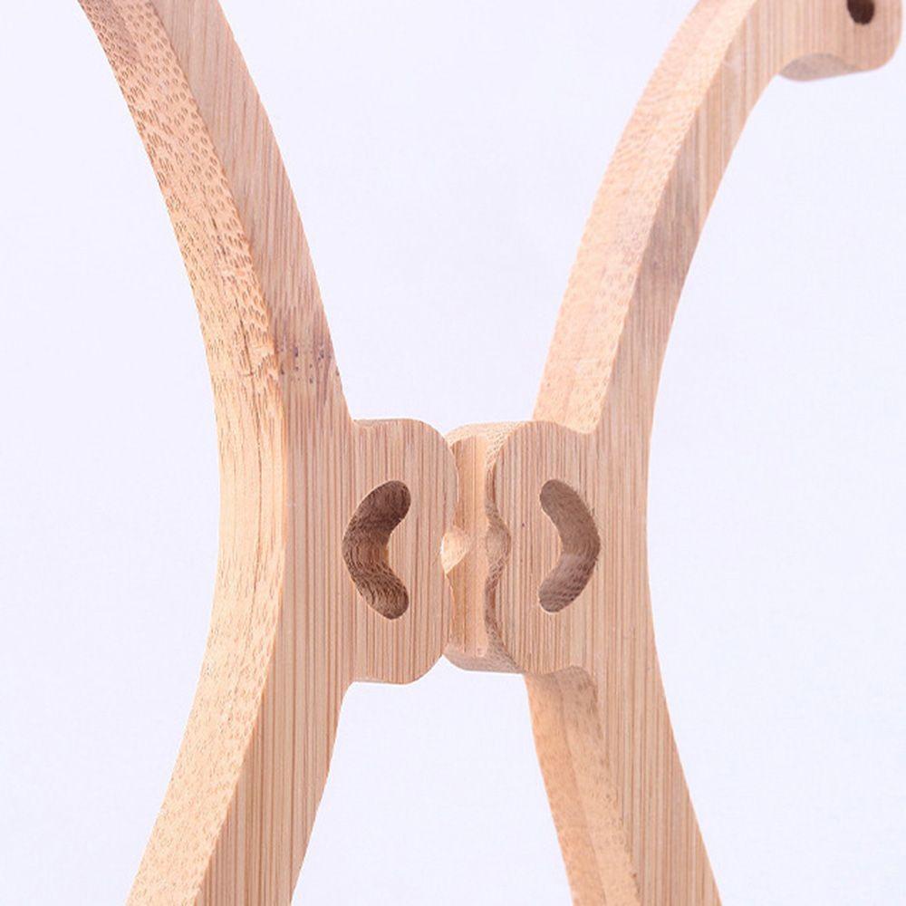 Giá Đỡ Quạt Cầm Tay Bằng Gỗ Hình Tròn Trang Trí Tiệc Cưới