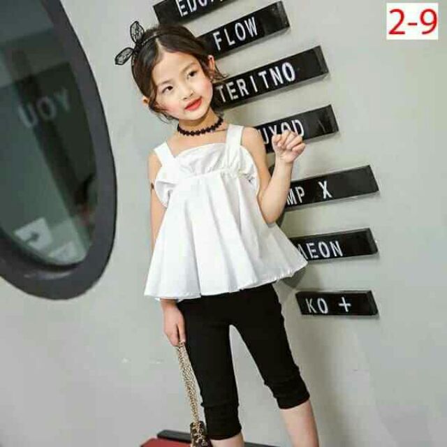 Áo 2 dây cho bé gái