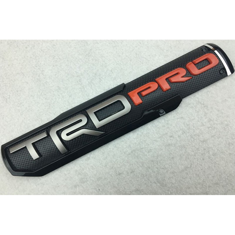 Set 2 miếng dán logo TRD Pro trang trí xe hơi Toyota Tacoma tundra