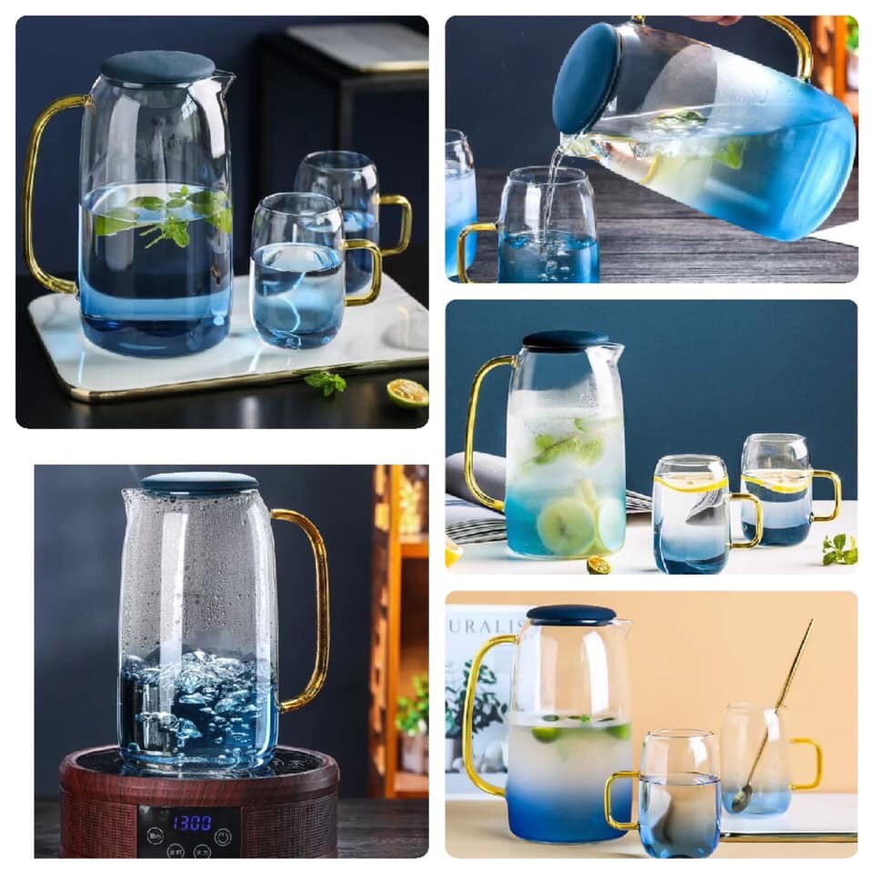 Set Bộ bình cốc thủy tinh Ocean Đại dương