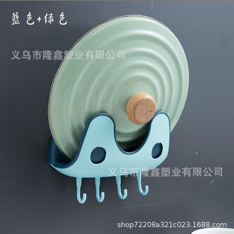 Giá Đỡ Nắp Nồi Hai Tầng Kèm Móc Nối Và Thớt Đa Năng