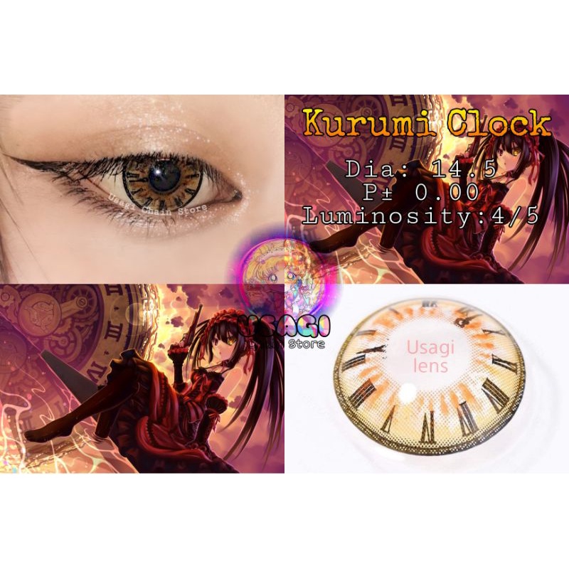 Kurumi Clock: kính áp tròng đồng hồ Kurumi Date A Live hàng cao cấp