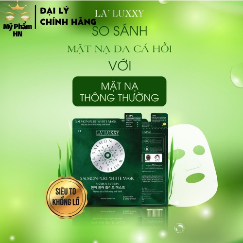 Mặt Nạ da cá Hồi trắng tinh khiết La'Luxxy với thành phần từ những dưỡng chất tốt nhất cho da