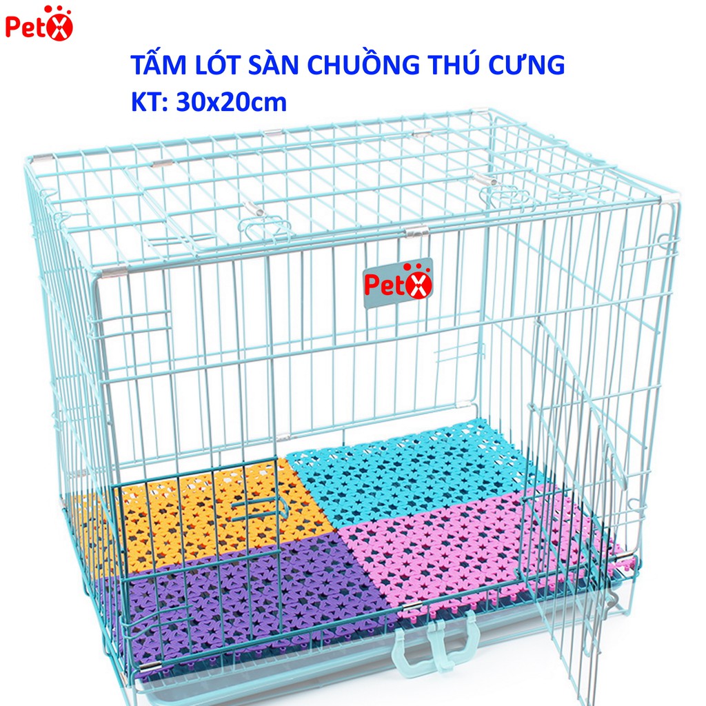 Tấm lót sàn cho thú cưng PetX bằng nhựa nhiều màu bằng nhựa PVC 20x30cm