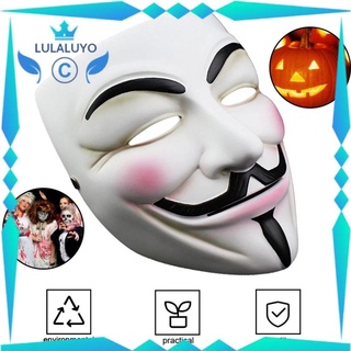 [Giá thấp] Halloween horror face V mask hacker mask QFT209 Halloween mask .lu