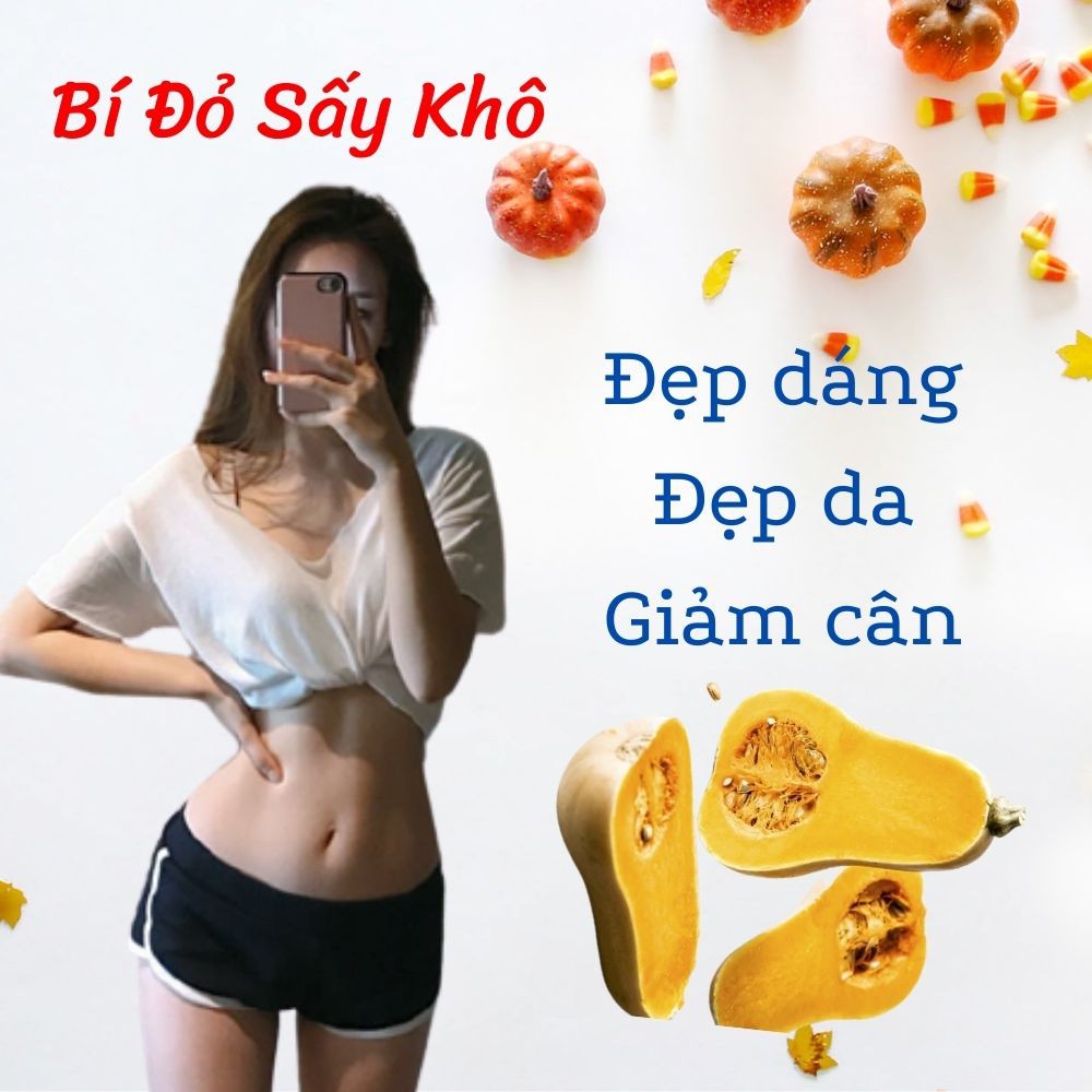 Bí đỏ thái lát sấy lạnh - tốt cho sức khỏe