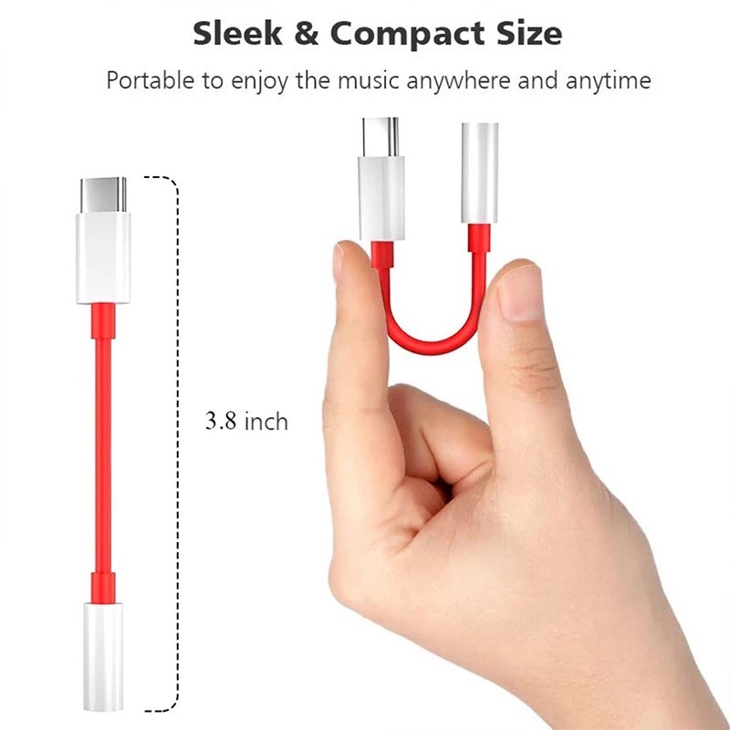 Đầu Chuyển Đổi Cổng Usb Type-c Sang Cổng Âm Thanh 3.5mm Cho One Plus 7-Oneplus 6T 7 Pro