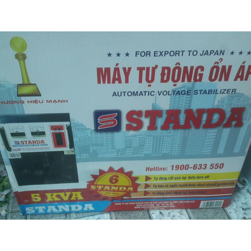 Ổn Áp Standa 5kva, 7kva,10kva, 50v, 90v~250 Chính Hãng