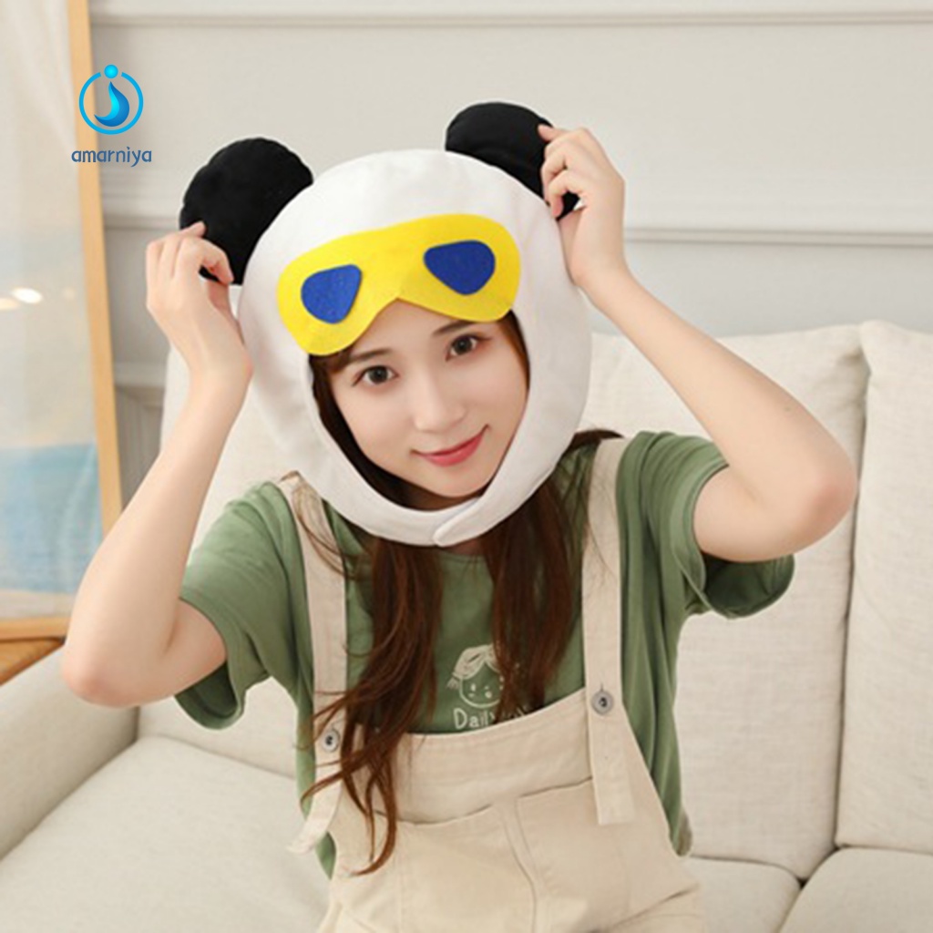 Mũ Trùm Đầu Hình Chú Vịt Miệng To Nhồi Bông Mềm Mại Dùng Hóa Trang Tiệc Tùng