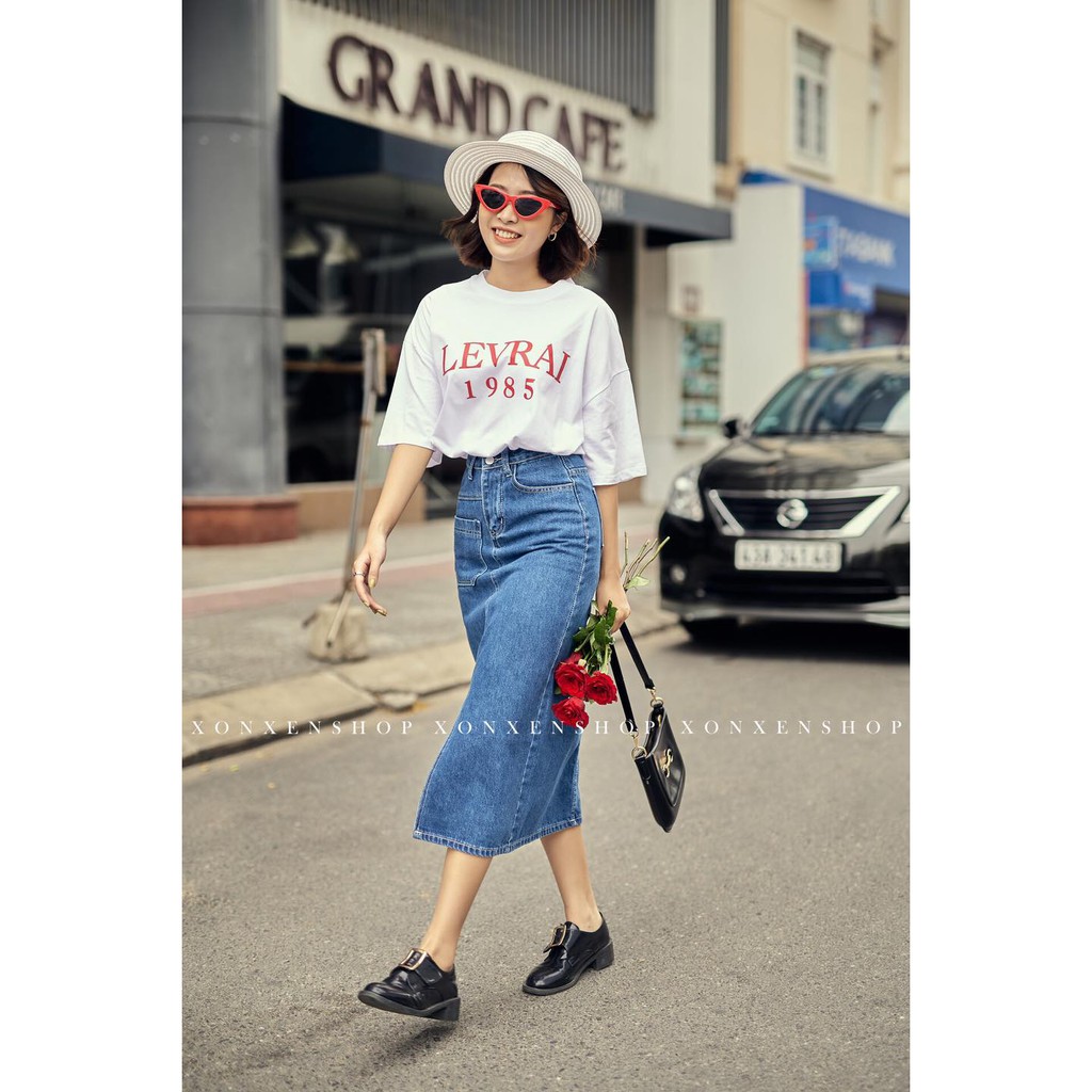 Áo thun nữ form rộng in chữ Xonxen chất cotton thoáng mát free size, mã 9065