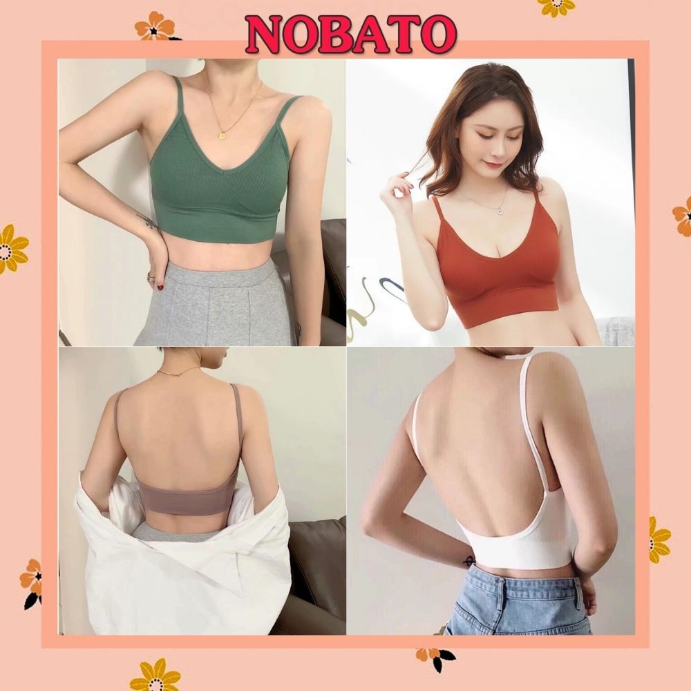 Áo Ngực Bra Len Tăm Hở Lưng Dán AL15 Cực Sexy