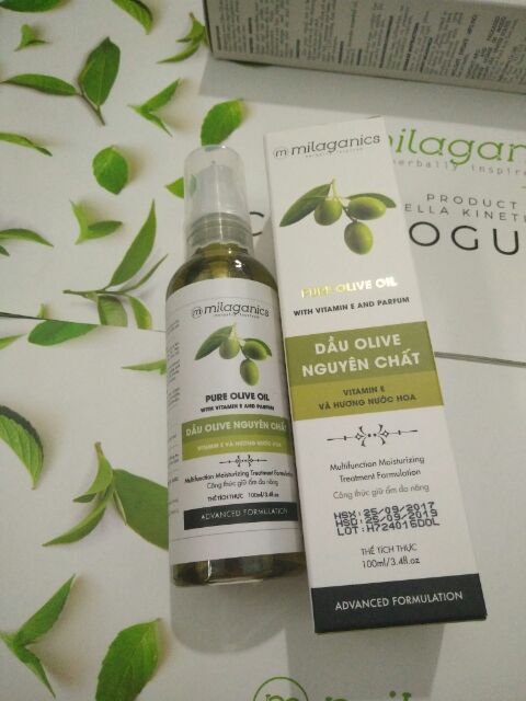 Dầu Olive Milaganics 100ml