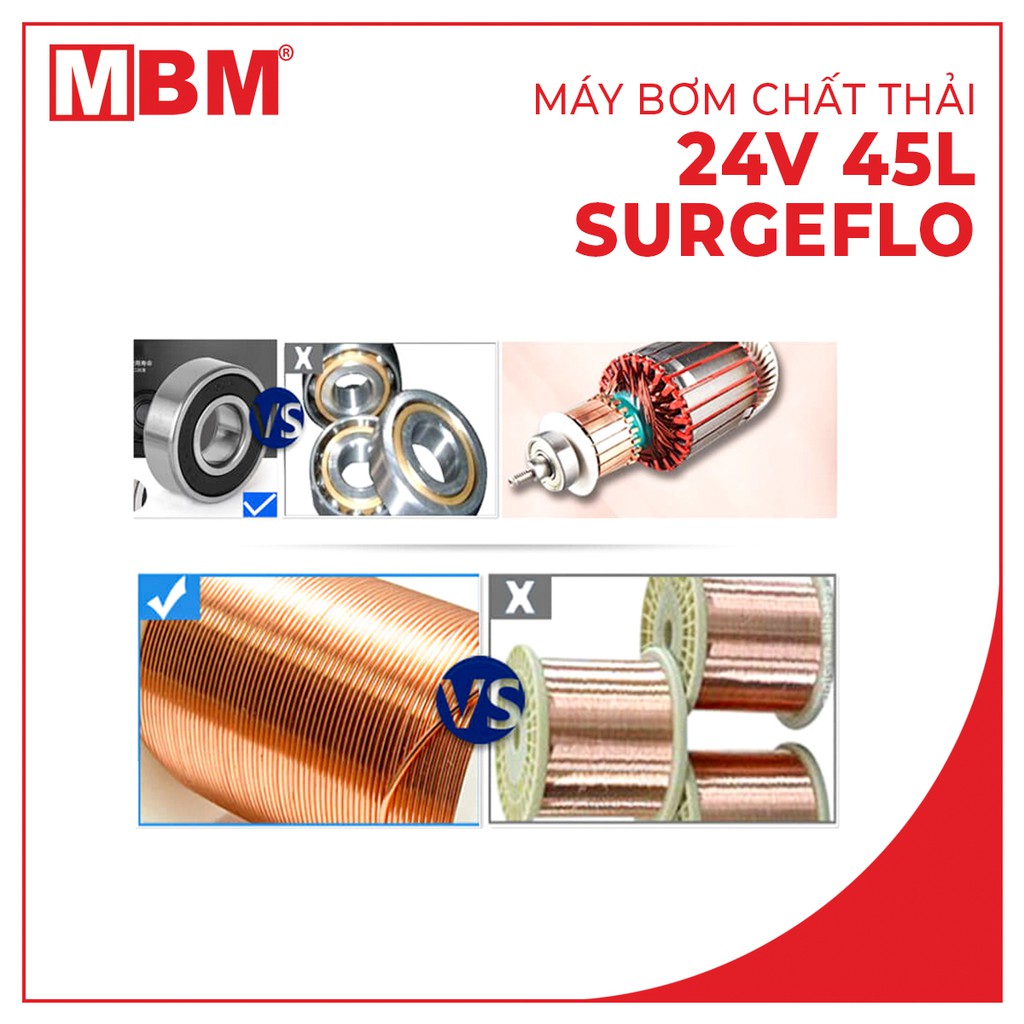 [XẢ HÀNG TỒN KHO][NHẬP MÃ GIẢM NGAY 5%]Máy bơm chất thải 24V 144W 45L SURGEFLO - hỗ trợ kỹ thuật trọn đời | BigBuy360 - bigbuy360.vn