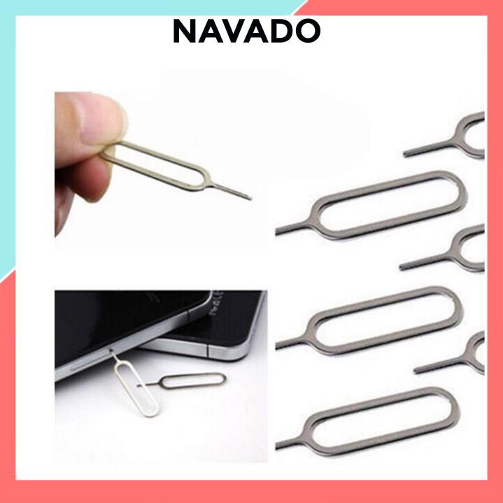 Que chọc sim Cây chọc sim điện thoại Cho máy Iphone, samsung, oppo, xiaomi bằng Inox QCS01