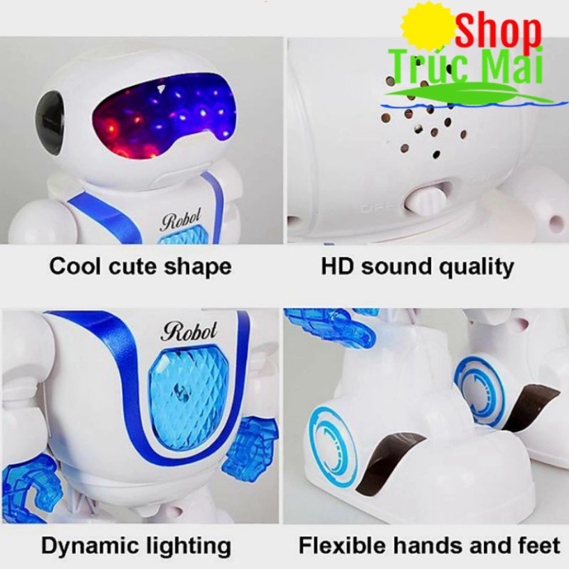 Đồ Chơi Trẻ Em Robot Biết Phát Sáng Và Nhảy Múa Theo Nhạc