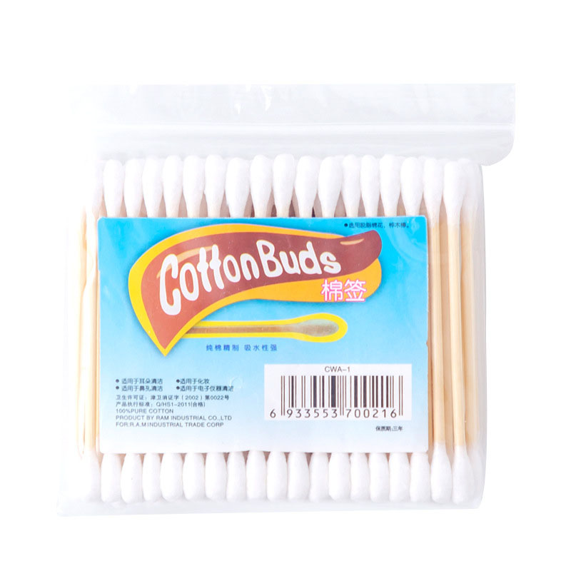 Set 100 Tăm Bông Cotton Hai Đầu Chuyên Dụng Cho Tẩy Trang