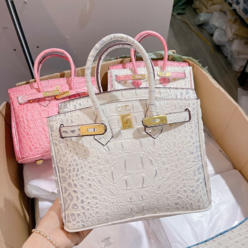 Túi H - M Size 20 & 25cm - Hình chụp thật