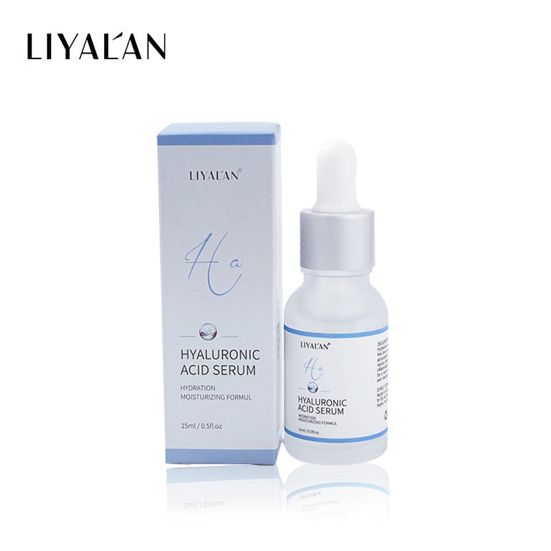 Serum LIYALAN tinh chất hyaluronic acid dưỡng ẩm làm giảm nếp nhăn chăm sóc làn da 15ml