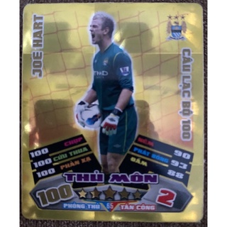 THẺ POCA MATCH ATTAX CLB 100 MÙA 2011/2012 (Joe Hart)