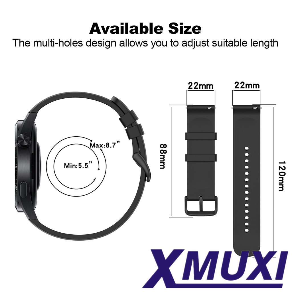 SAMSUNG Dây Đeo Thay Thế 45mm 22mm Cho Đồng Hồ Huawei Watch GT 3 46mm