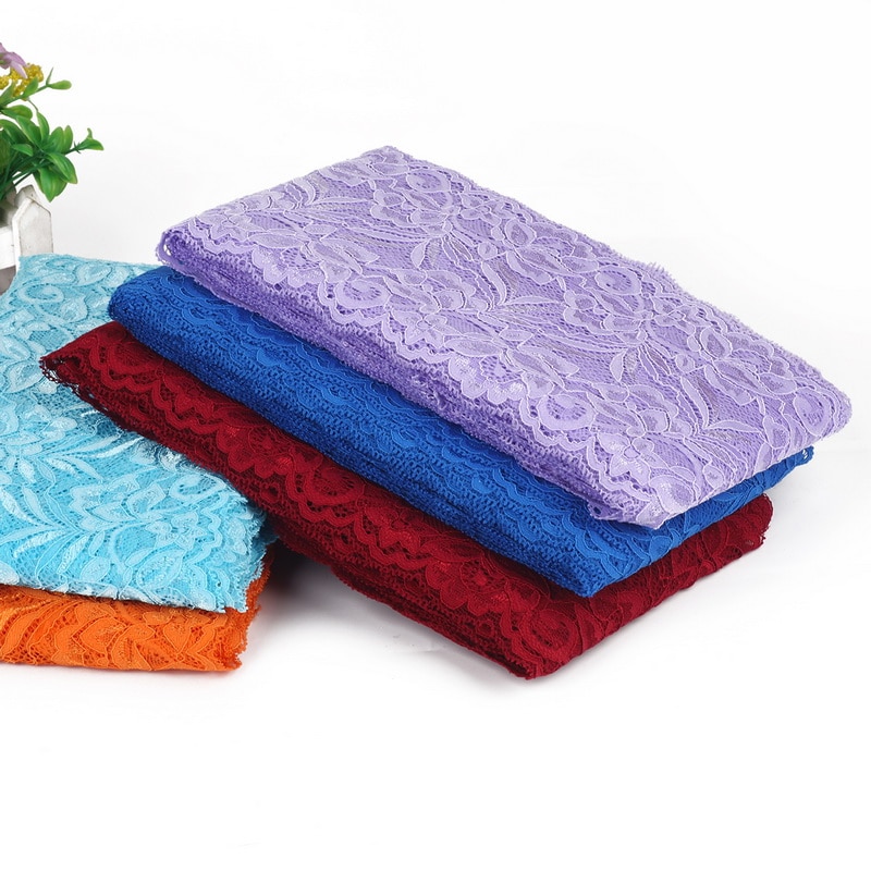 Cuộn Dây Ruy Băng Ren Co Giãn 15cm Dài 2 Yard Dùng Trang Trí Tiệc Cưới