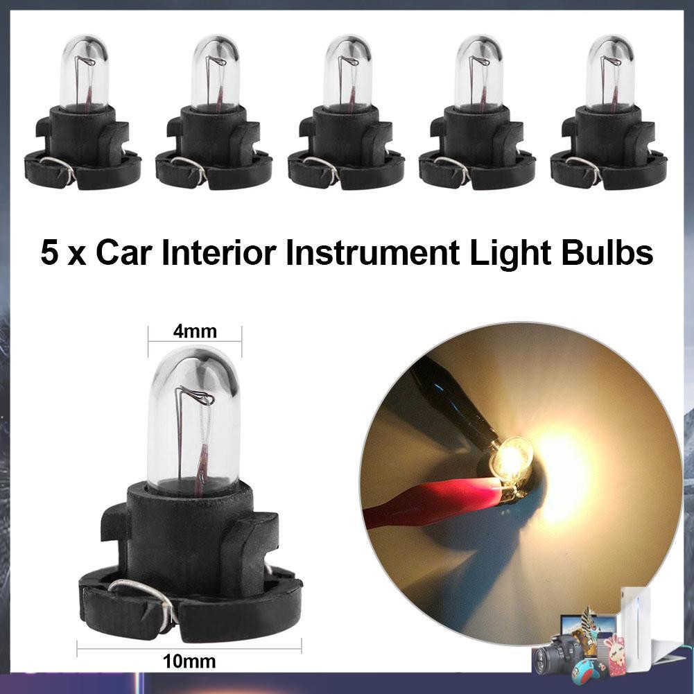 5 Bóng Đèn T4 12v Gắn Bảng Điều Khiển Xe Hơi