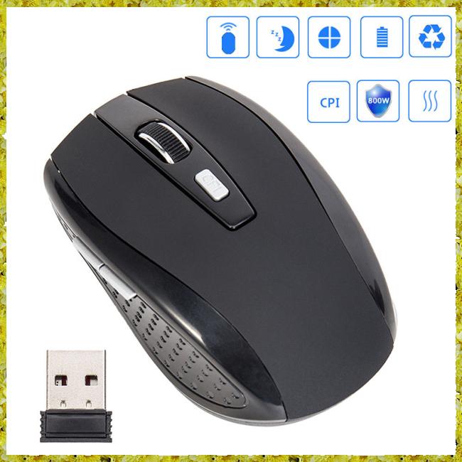 Bộ chuột quang máy tính không dây 2.4GHz cho PC/laptop