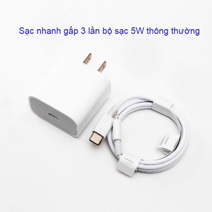 Sạc Nhanh Iphone - Củ Sạc Nhanh - Công Suất 20W Công Nghệ PD, Sạc Nhanh, Không Nóng Máy