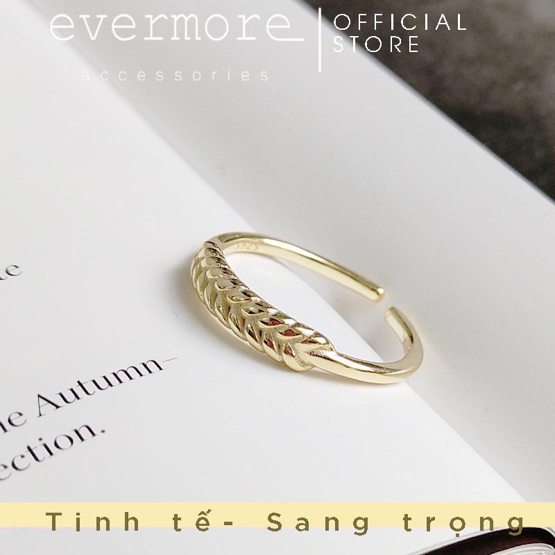 Nhẫn bạc EVERMORE, nhẫn bạc 925 Royal đa phong cách hiện đại, minimalism - N044