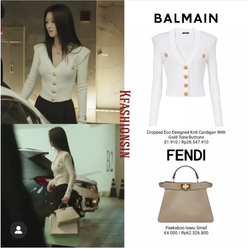 Áo cardigan giống Lee Ra El trong phim Eve, Cúc Tịnh Y