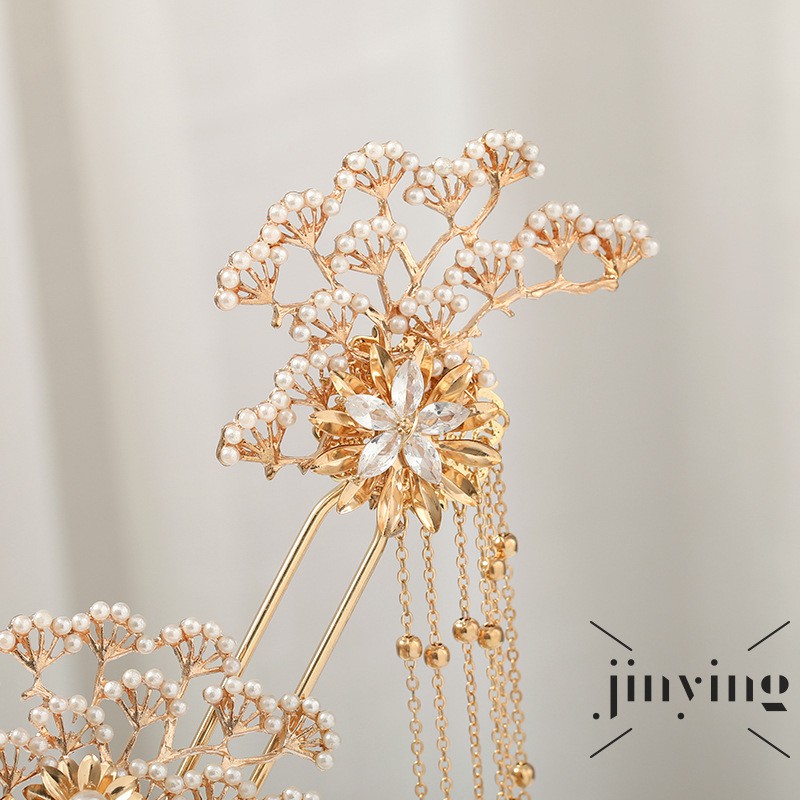 GETNOIVAS Bộ Trâm Cài Tóc Phong Cách Trung Hoa Thanh Lịch Dành Cho Nữ