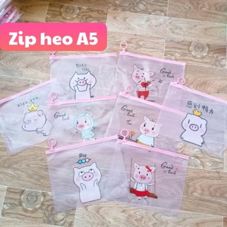 túi zip đựng bút a5