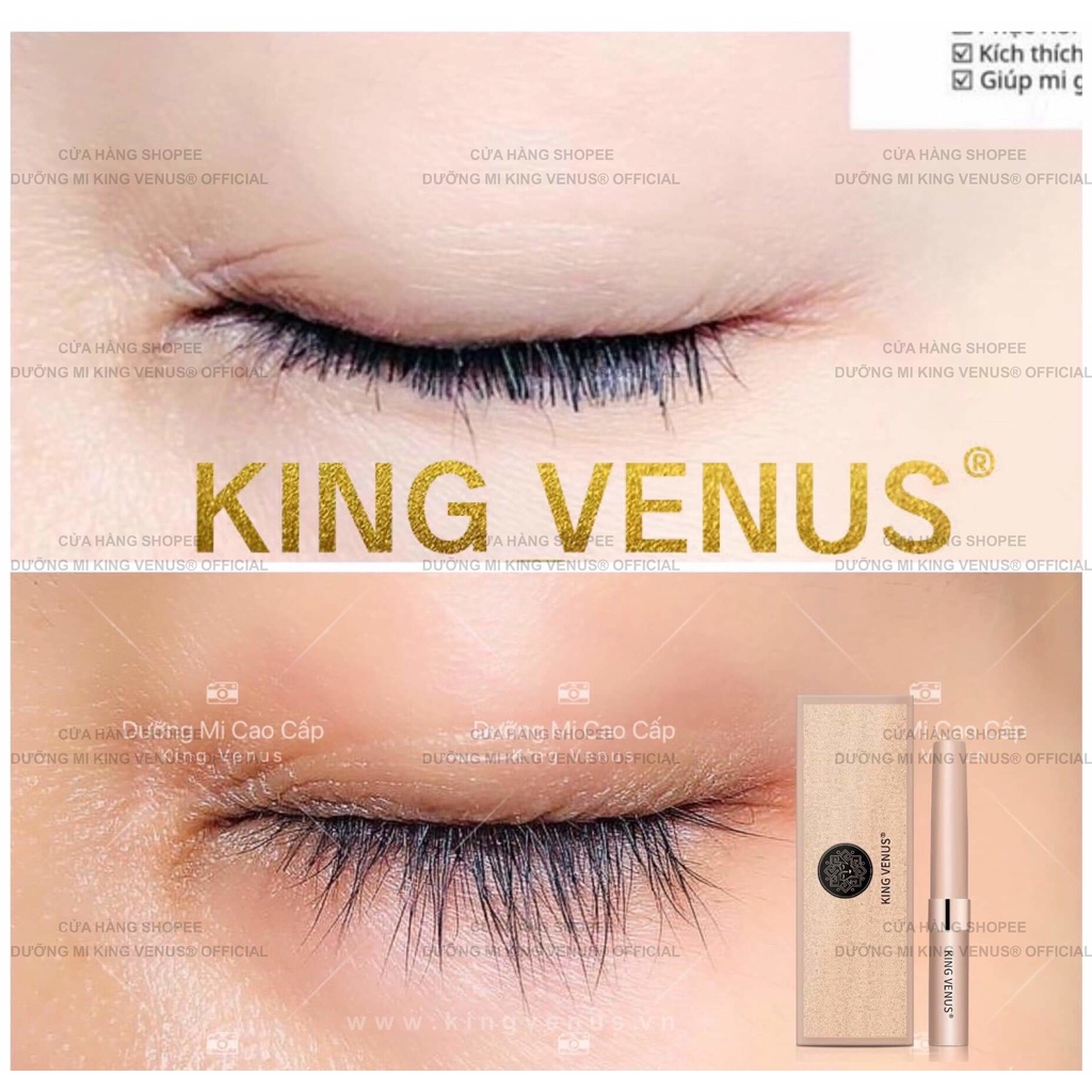 Combo 2 Lọ Dưỡng Mi KING VENUS ® Dưỡng Lông Mi Dưỡng Lông Mày - Hot Douyin No.1 Ranking Eyelash Serum KING VENUS