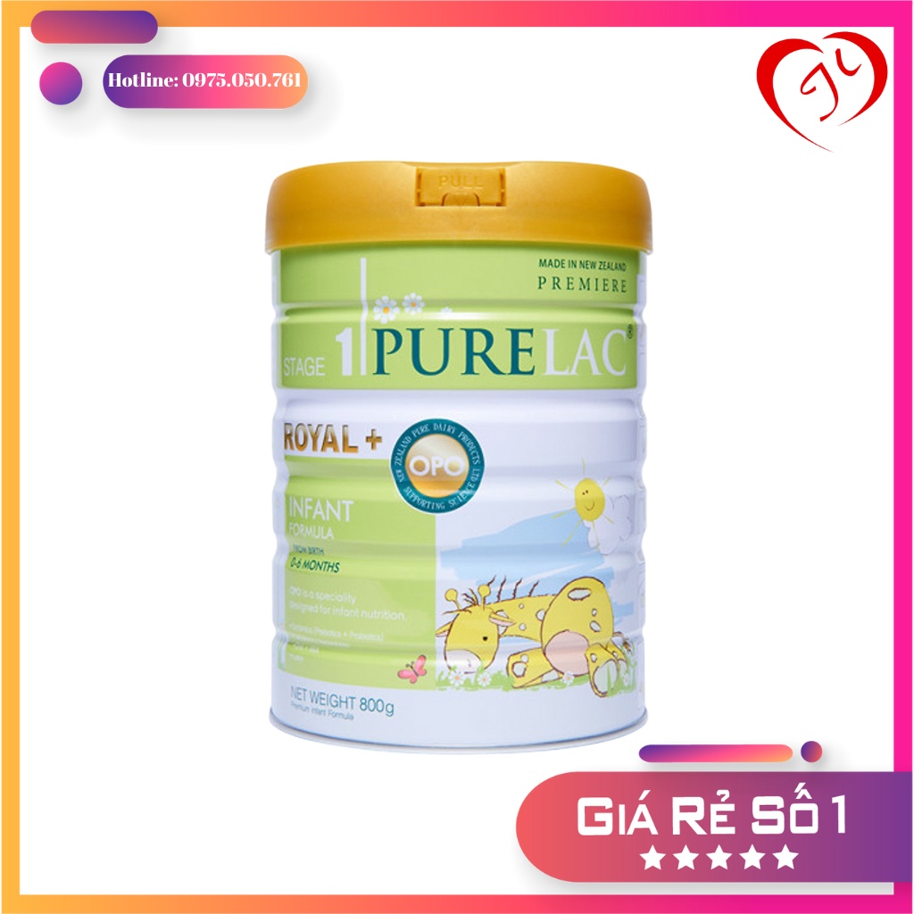 Sữa PureLac Royal+ (Stage 1) 800g (Date Mới)