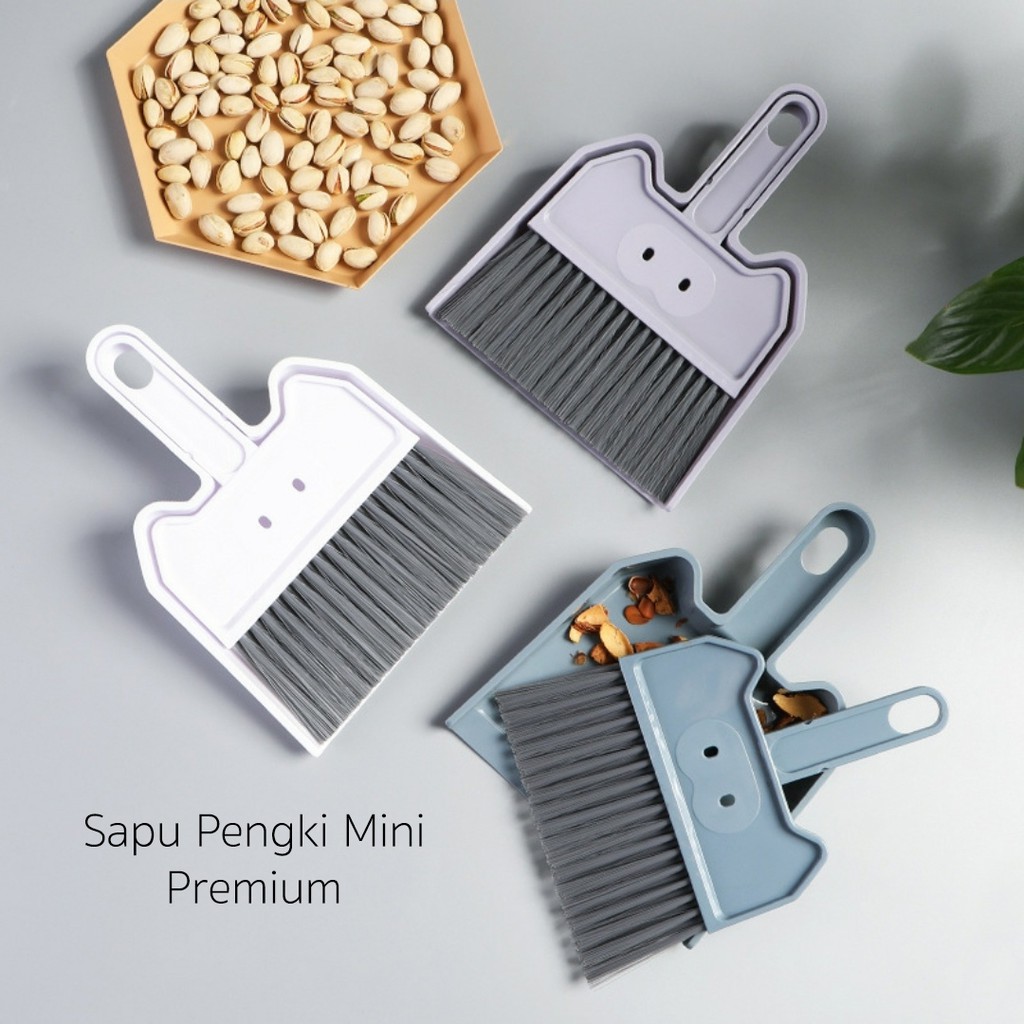 Set 52 Chổi Và Ky Hốt Rác Mini Bằng Nhựa Dày Dặn Cao Cấp Không Dễ Tẩy Rửa Và Chống Mất