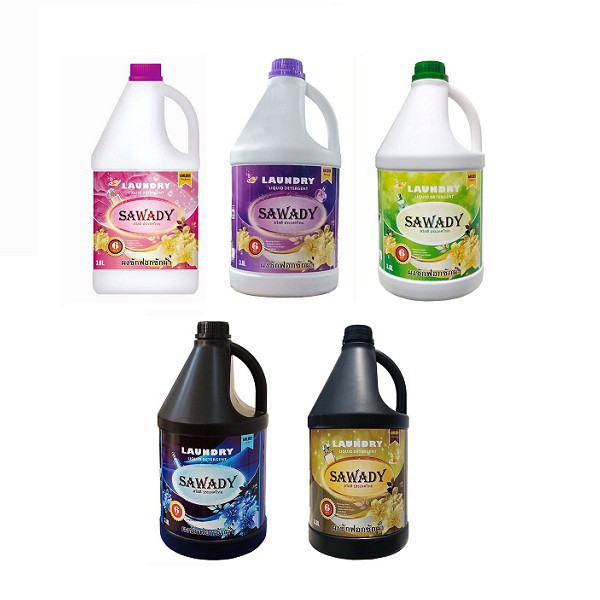 Nước giặt xả 6 trong 1 Sawady Thái Lan 3800ml