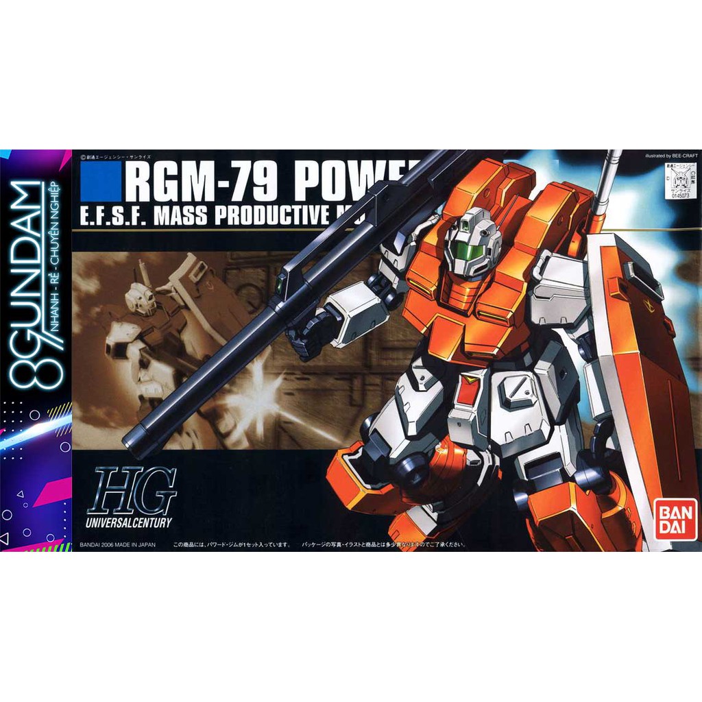 Mô Hình Lắp Ráp HG UC RGM-79 Powered GM