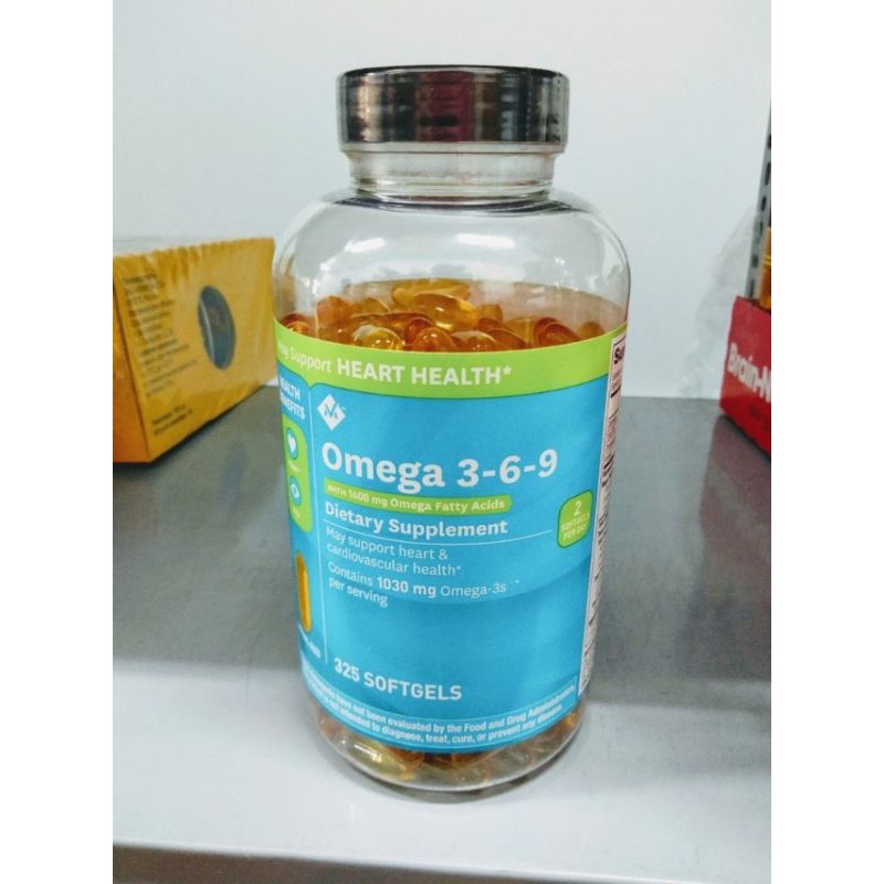 Omega 369, viên uống Omega 3-6-9 Heart Health 325 viên của Mỹ