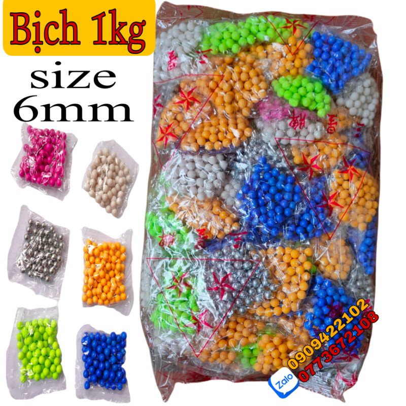 1kg bi nhựa trang trí size 6mm